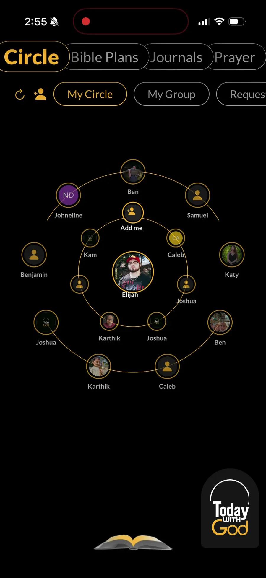 An organization-specific Group in the mobile app