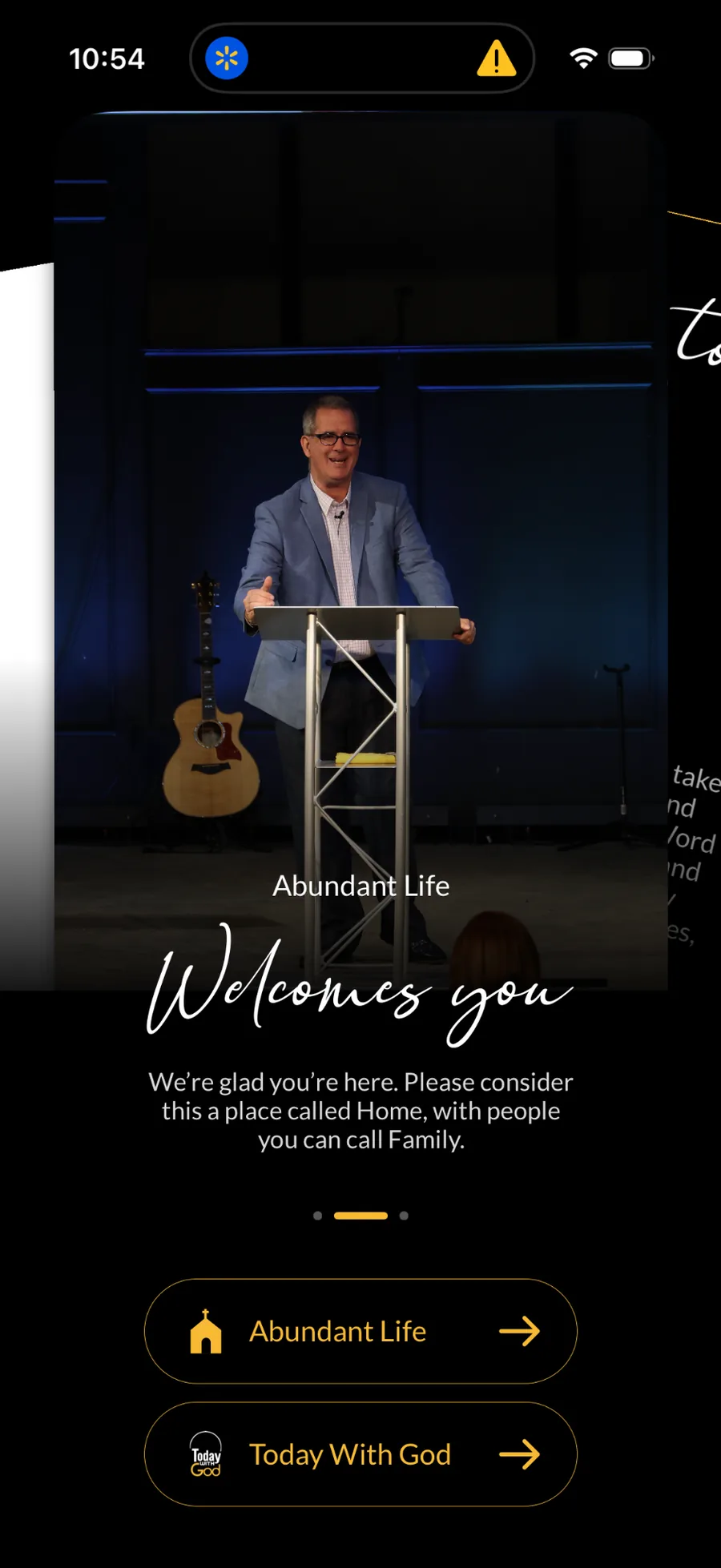 Abundant Life welcome view