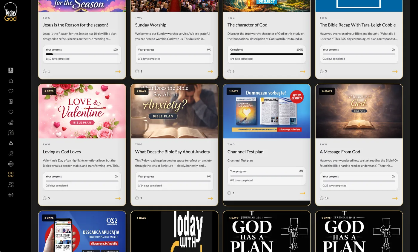 Bible plans on desktop