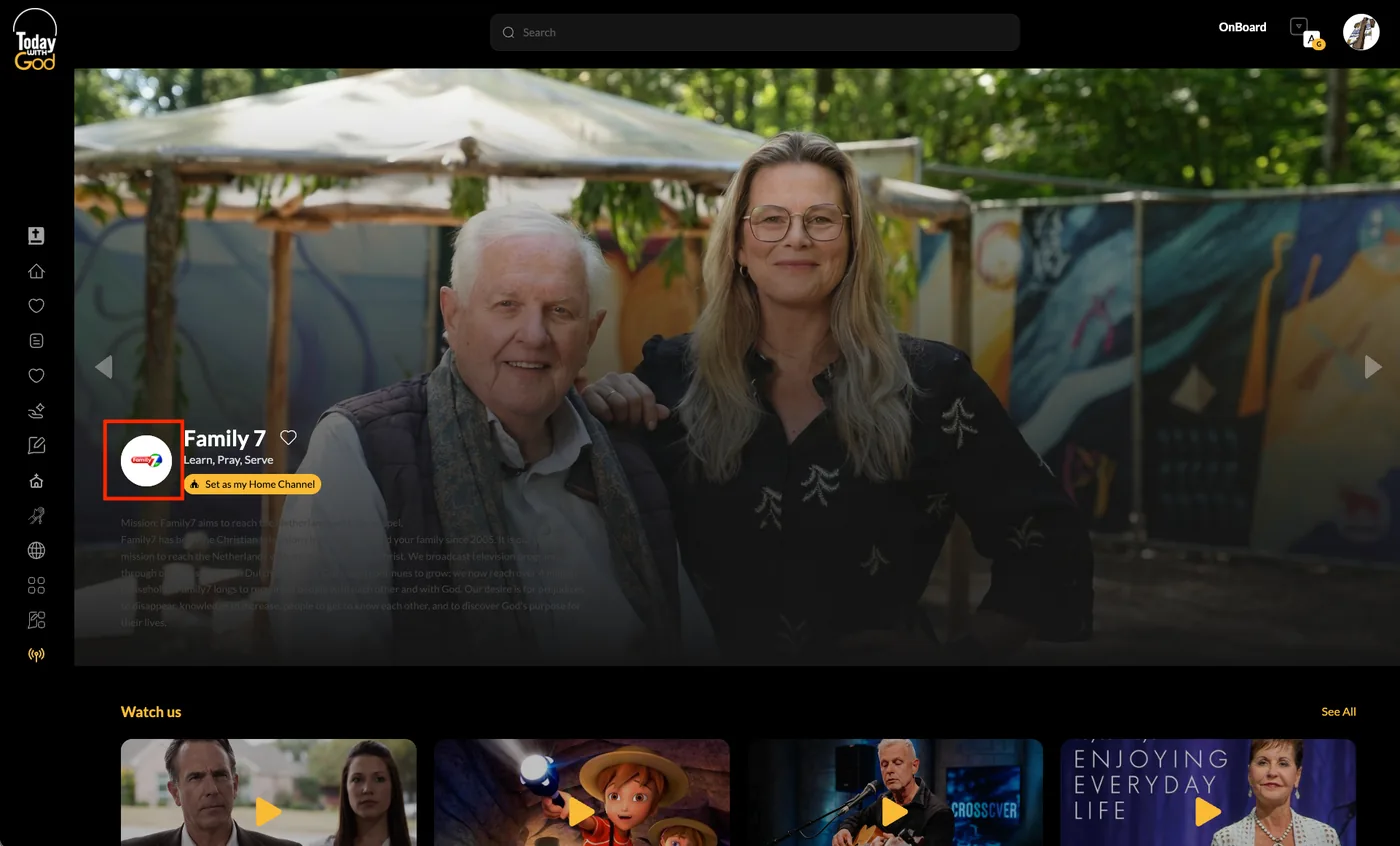 Family 7 on desktop